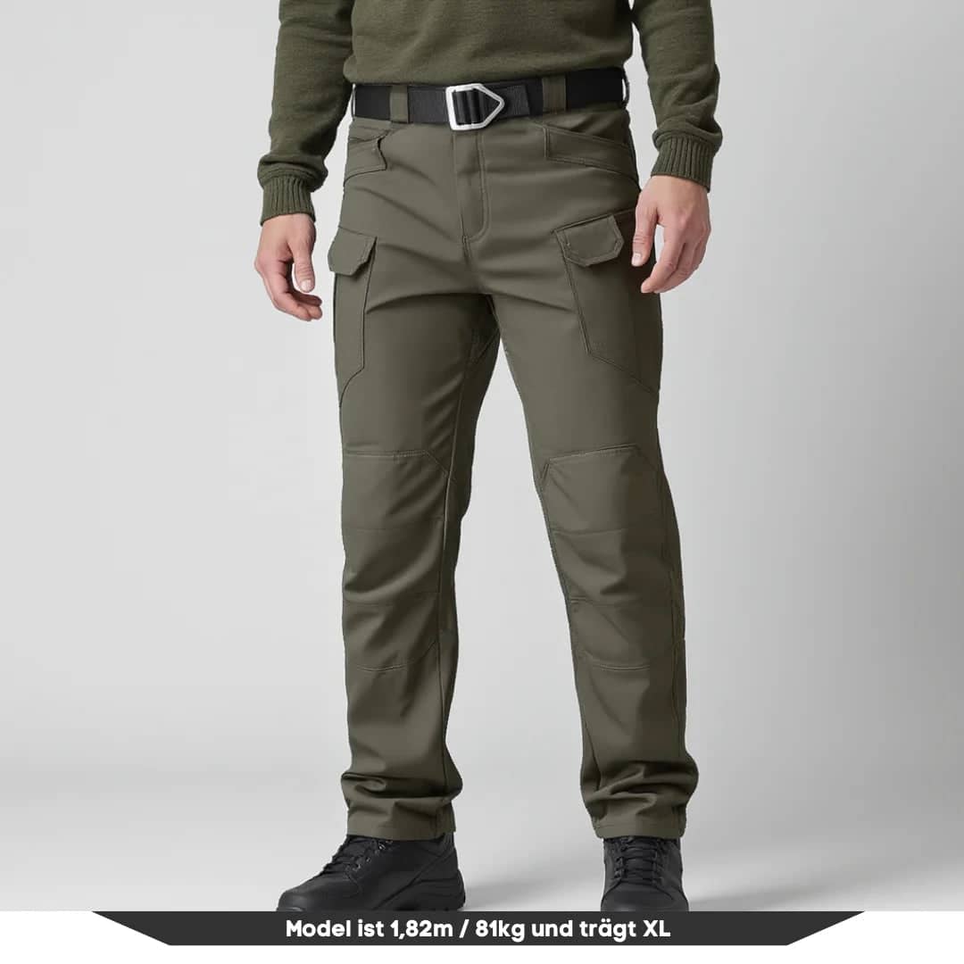 Herren Cargo Pant : Wasserdichte Hosen mit Tasche Militär
